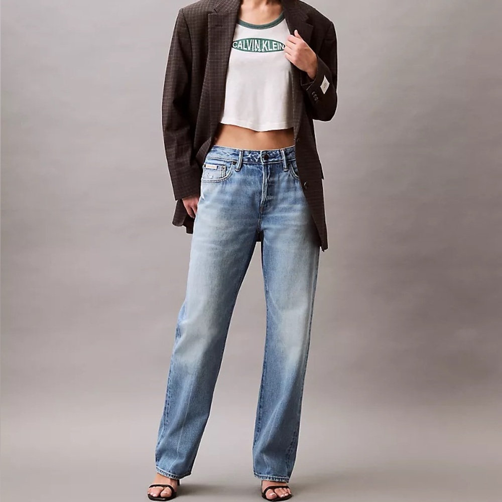 Calvin Klein Relaxed Selvedge Blue Jeans Women’s size 26 waist - Straight Leg